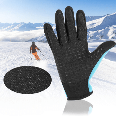 Gant Thermique - WinterCyclingGloves™ - Bleu Ciel - Velo Sympa qc