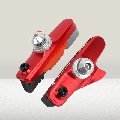 Patin de Frein pour Vélo - BikeBrakeShoes™ - Rouge - Velo Sympa qc
