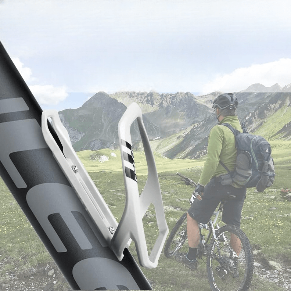 Porte Bidon Velo - BicycleBottleHolder™ - Blanc - Velo Sympa qc