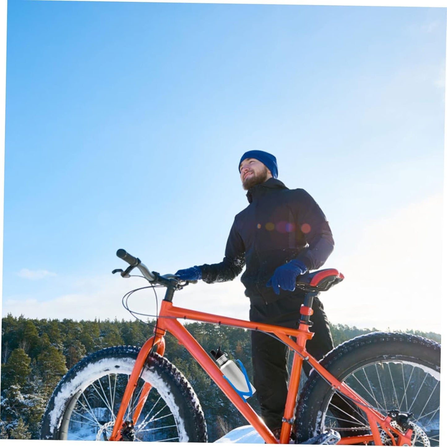 Porte Bidon Velo - BicycleBottleHolder™ - Bleu - Velo Sympa qc